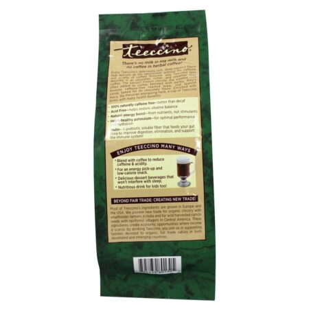 Assado escuro, naturalmente, sem cafeína, com ervas, Maca Chocolate - 11 oz. Teeccino - Image 4