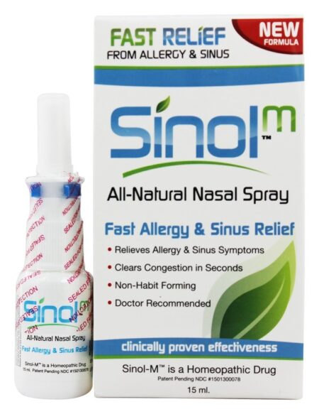 Sinol-M Spray Nasal Natural para Alergia - 15 ml. Sinol