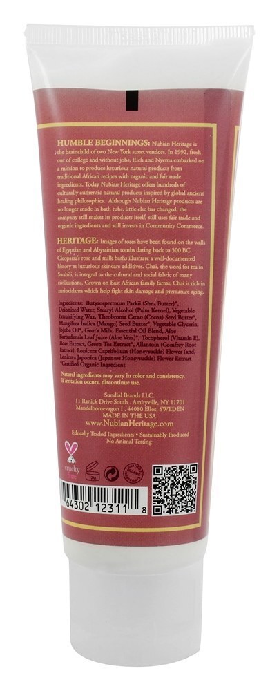 Leite de cabra creme de leite e Chai - 4 fl. oz. Nubian Heritage - Imagem 2