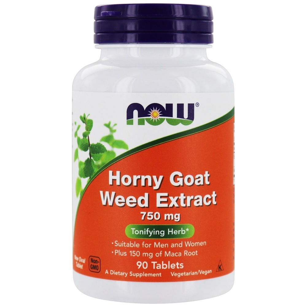 Extrato de Epimedium 750 mg. - 90 Tablets NOW Foods