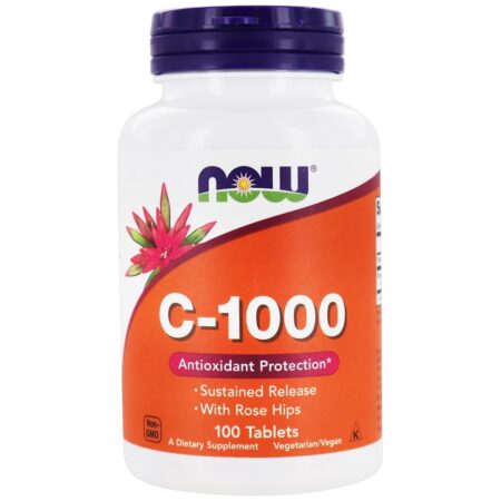 Proteção antioxidante C-1000 - 100 Tablets NOW Foods