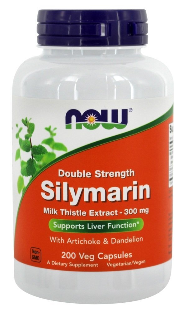 Extrato de Cardo Leite de Silimarina 300 mg. - 200 Cápsula (s) vegetal (s) NOW Foods