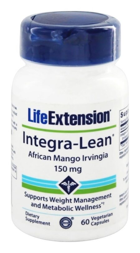 Integração-Inclinar Irvingia Gabonensi Africano Manga 150 mg. - Cápsulas vegetarianas 60 Life Extension