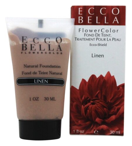 Flowercolor Natural Líquido Fundação Linho 15 SPF - 1 oz. Ecco Bella