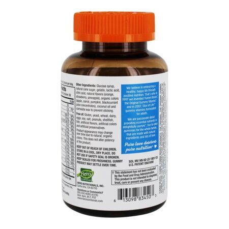 Fatia de Vida Completa Multi + Vitaminas Gummy Adulto - 60 Gummies Hero Nutritionals Products - Imagem 3