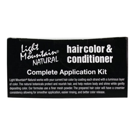 Cor do cabelo e condicionador Kit Dark Brown - 4 oz. Light Mountain Natural - Image 5