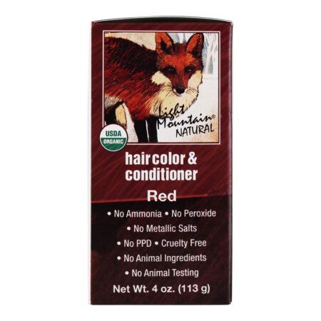 Cor do cabelo e condicionador Kit Red - 4 oz. Light Mountain Natural - Image 4