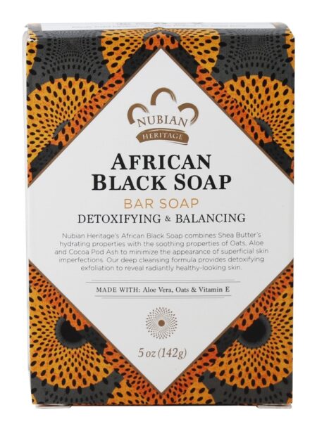 Sabonete Negro Africano Desintoxicante e Equilibrador - 5 oz. Nubian Heritage - Image 6