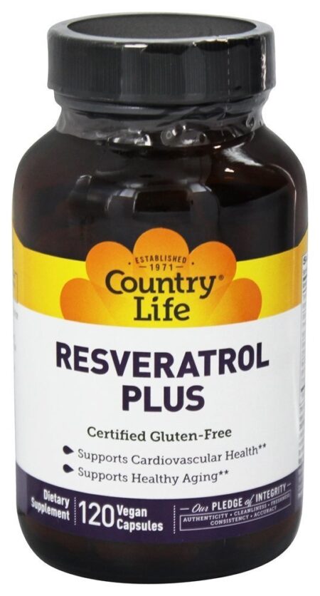 Resveratrol Plus - Cápsulas vegetarianas 120 Country Life