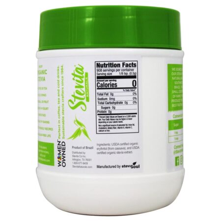 Stevia orgânico adoçante em pó - 16 oz. Anteriormente, Stevita selecionável Stevita - Image 2