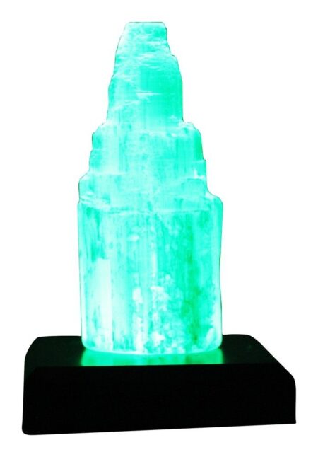 Lâmpada de Selenito de Cristal Chakra - 1.4 lbs. Aloha Bay - Image 2