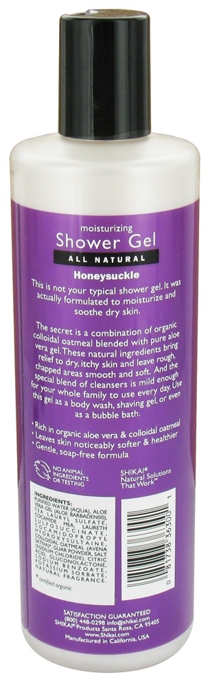 Hidratante Gel de Duche Madressilva - 12 fl. oz. Shikai - Imagem 2