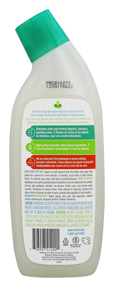 Vaso sanitário, tigela limpador, pinho, fresco - 25 fl. oz. Ecover - Imagem 2