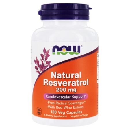 Resveratrol natural 200 mg . - 120 Cápsula (s) vegetal (s) NOW Foods