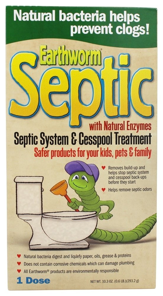 Tratamento de Sistema Séptico Seguro para Famílias e Cesspool Cleaner - 10.3 fl. oz. Earthworm