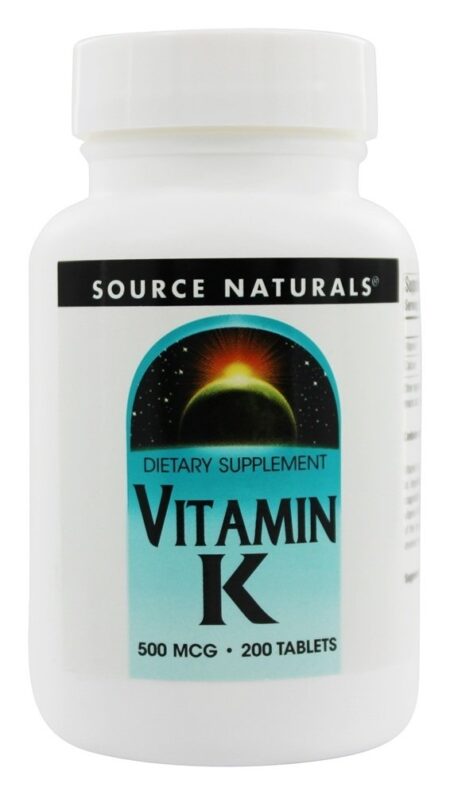 Vitamina K 500 mcg. - 200 Tablets Source Naturals