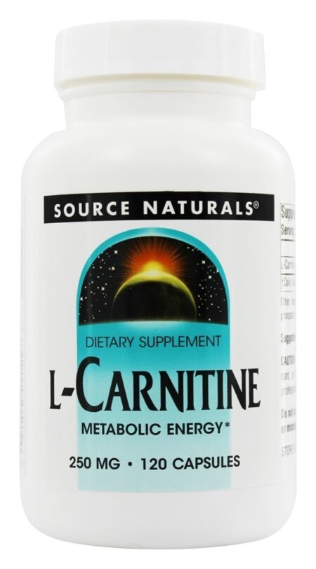 Energia Metabólica de L-Carnitina 250 mg. - Cápsulas 120 Source Naturals