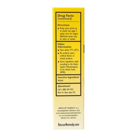 Remédio de fadiga natural de energia de resgate - 20 ml. Bach - Imagem 5