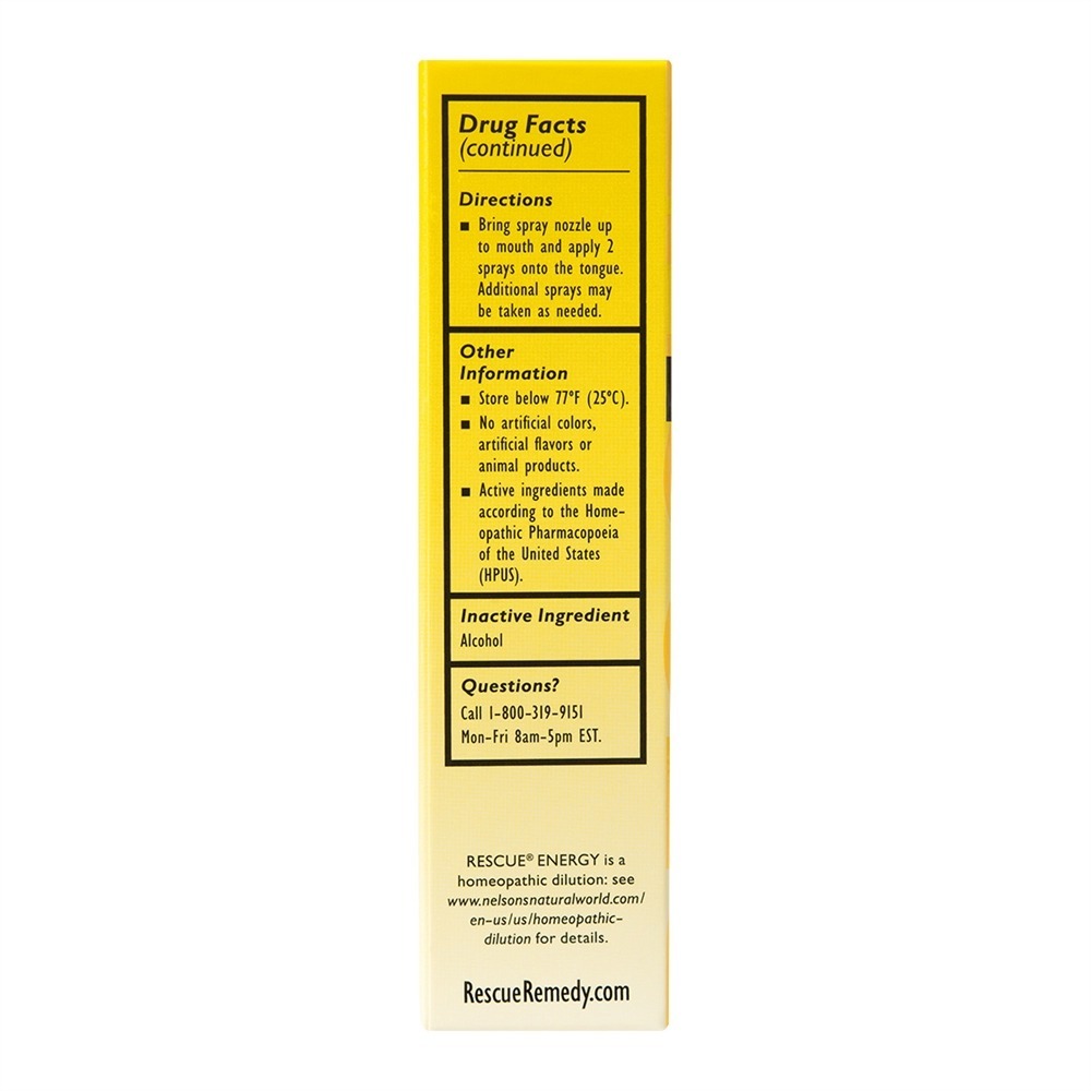 Remédio de fadiga natural de energia de resgate - 20 ml. Bach - Imagem 5