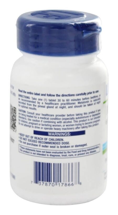 Melatonina Com Liberação Programada Por 6 Horas 3 mg. - 60 Comprimidos vegetarianos Life Extension - Image 3