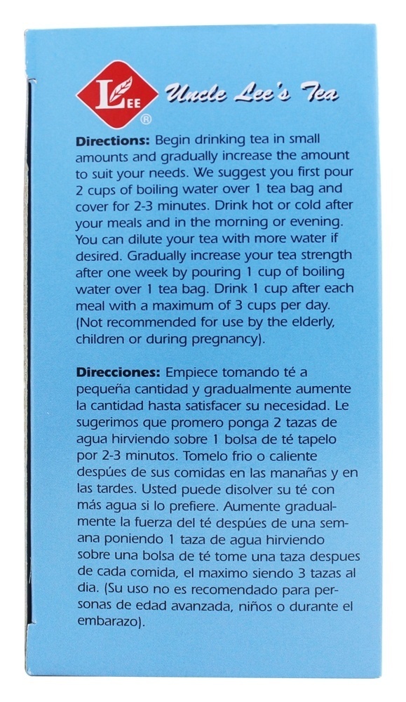 Corpo Esbelto Dieter Chá Limão Sabor - 30 Saquinhos de Chá Uncle Lee's Tea - Imagem 3