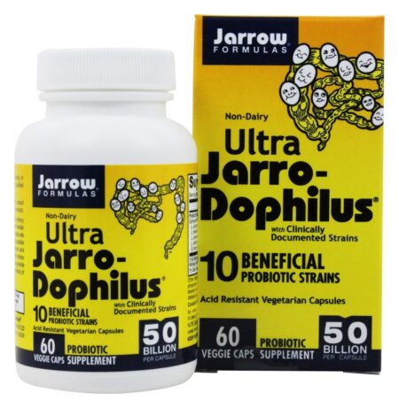 Ultra Jarro-Dophilus 50 Bilhões de UFC - Cápsulas vegetarianas 60 Jarrow Formulas