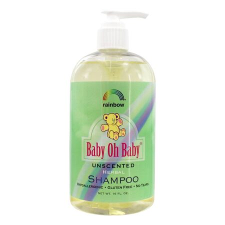 Bebê ó Bebê Xampu Unscented - 16 fl. oz. Rainbow Research