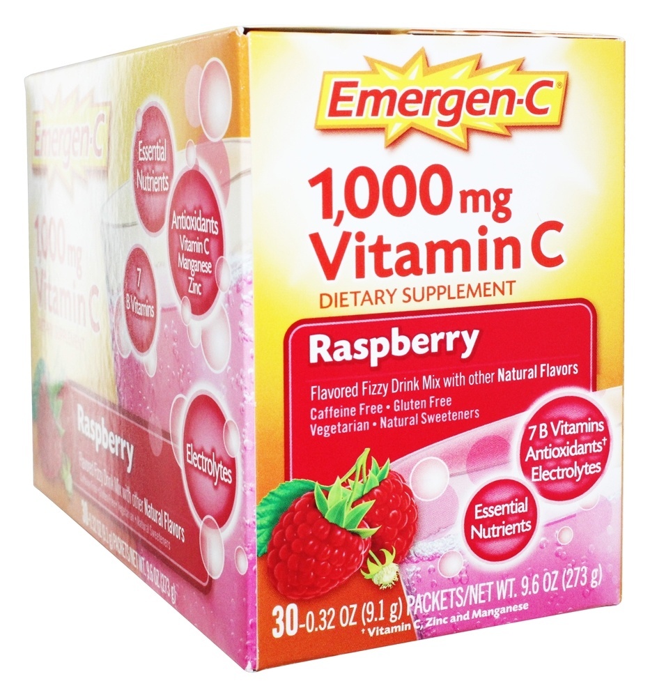 Vitamina C de reforço de energia Emergen-C 1000 mg. - 30 Pacotes (s) Alacer - Imagem 4