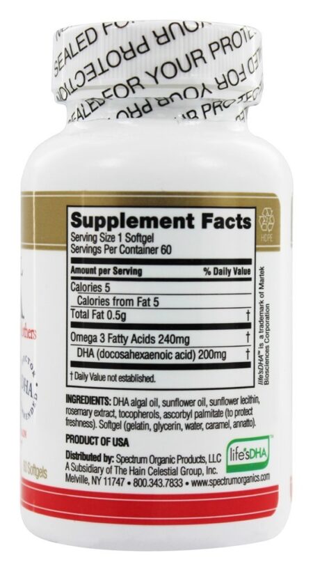 DHA Pré-Natal para Grávidas & Lactantes - 60 Softgels Spectrum Essentials - Image 2