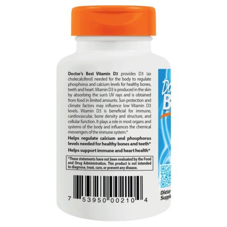 Vitamina D3 2000 UI - 180 Softgels Doctor's Best - Image 3