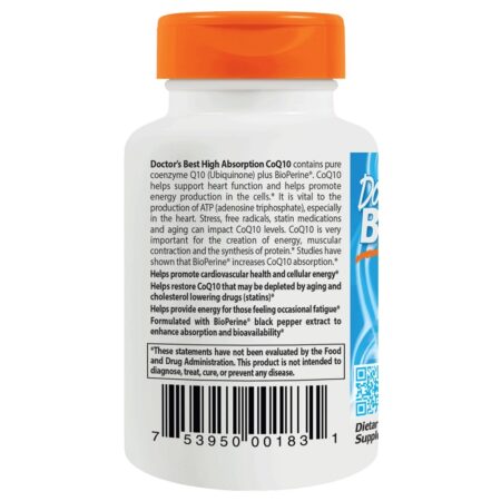 CoQ10 de Alta Absorção 100 mg. - 120 Softgels Doctor's Best - Image 3