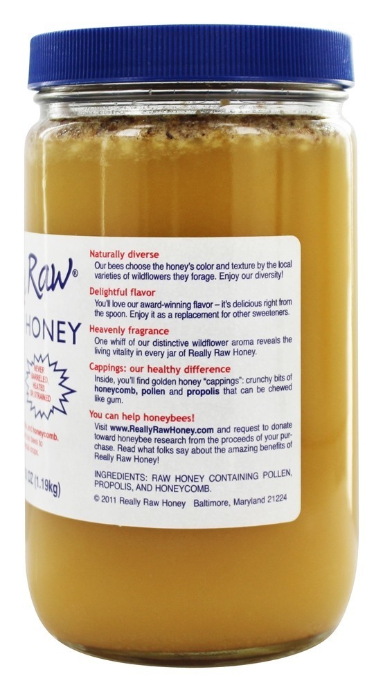 Mel sem pesticidas (1,19 kg) - 2.63 lbs. Really Raw Honey - Imagem 3