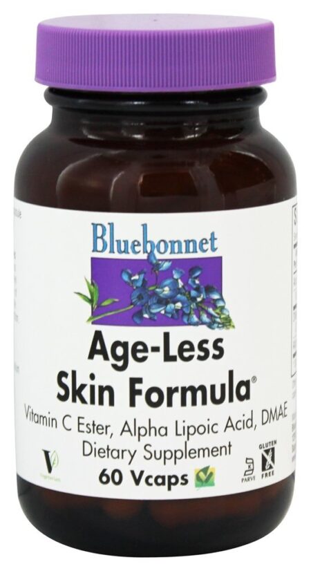 Age-Less Skin Fórmula Anti-Envelhecimento - Cápsulas vegetarianas 60 Bluebonnet Nutrition