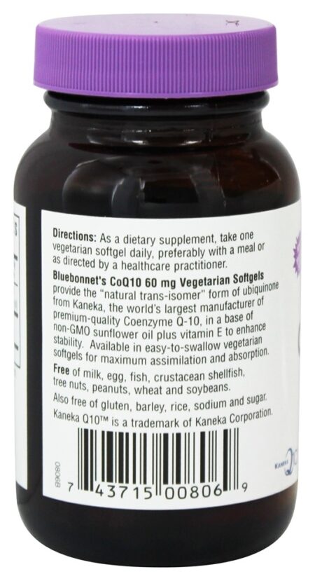 Co-10 Ubiquinona De Kaneka 60 mg. - 90 Softgels Bluebonnet Nutrition - Image 3