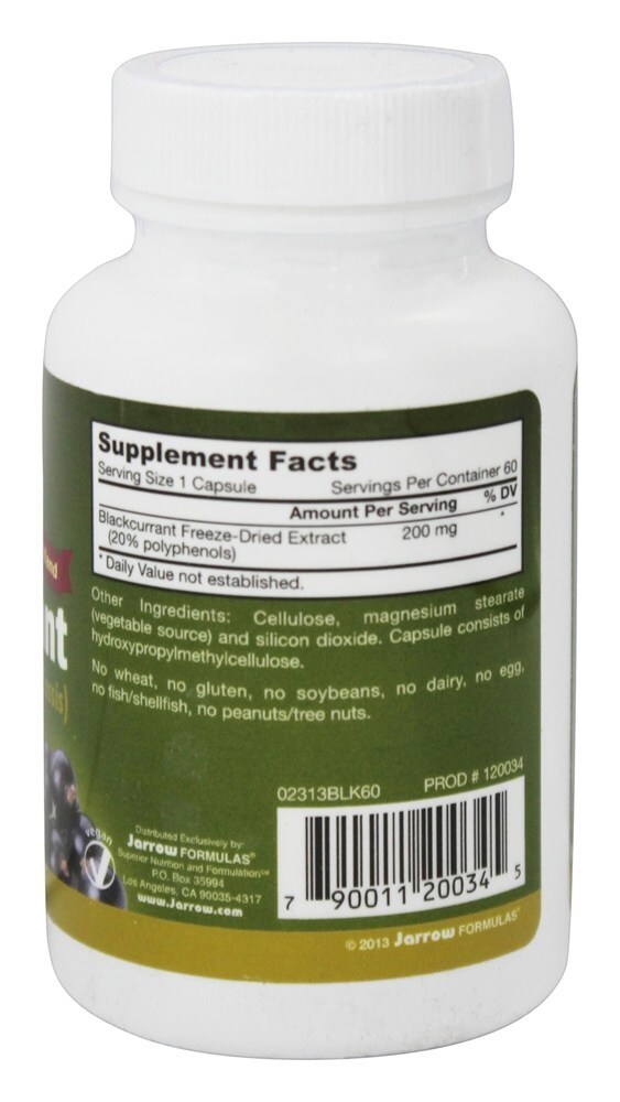 Extrato liofilizado de groselha - Cápsulas vegetarianas 60 Jarrow Formulas - Imagem 2