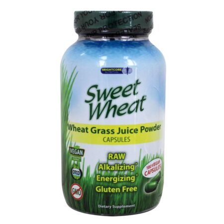 Sweet Wheat Suco de Grama de Trigo Orgânico - Cápsulas 180 Brightcore