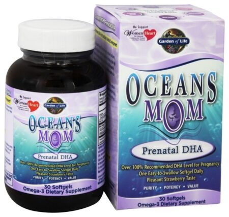 Oceans Mom DHA pré-natal 350 mg. - 30 Softgels Garden of Life