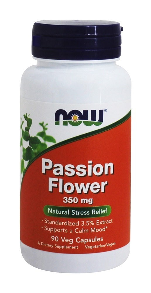 Extrato de Flor de Maracujá 350 mg. - 90 Cápsula (s) vegetal (s) NOW Foods