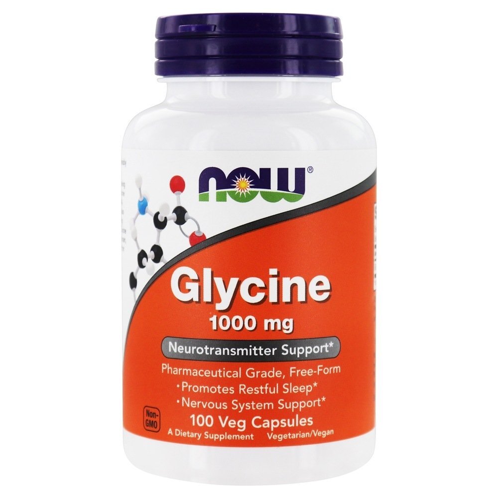 Glicina 1000 mg. - 100 Cápsula (s) vegetal (s) NOW Foods