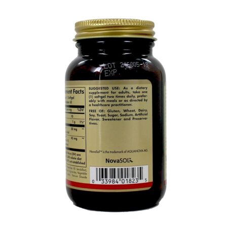 Nutri-Nano CoQ-10 Alpha Ácido lipóico - 60 Softgels Solgar - Image 3