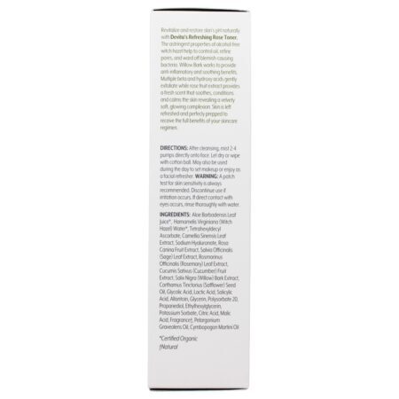Refrescante Rose Toner com Aloe-Hyplex - 5 fl. oz. DeVita - Imagem 5