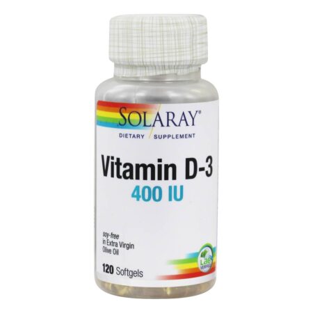 Vitamina D3 400 UI - 120 Softgels Solaray