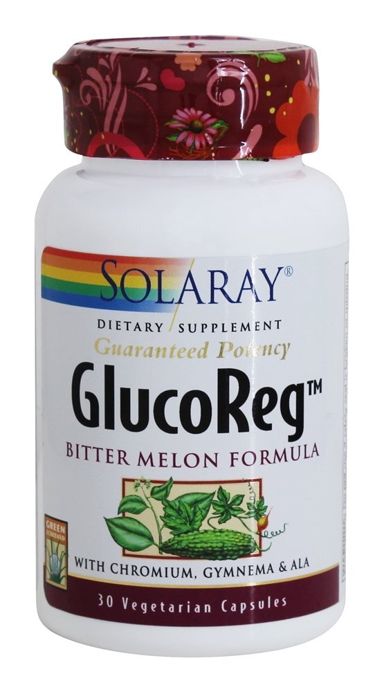 Garantido Potência Glucoreg Amargo Melão Fórmula 500 mg. - Cápsulas 30 Solaray