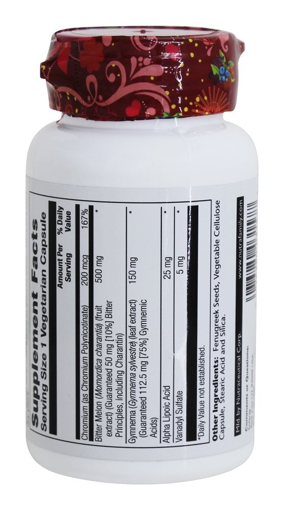 Garantido Potência Glucoreg Amargo Melão Fórmula 500 mg. - Cápsulas 30 Solaray - Imagem 3