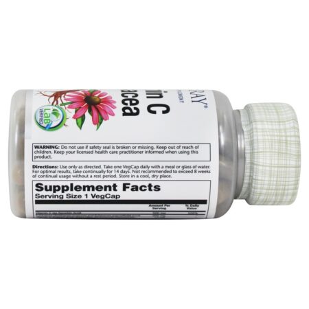 Vitamina C com Echinacea 500 mg. - Cápsulas Solaray 60 Solaray - Imagem 3