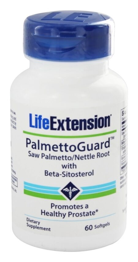 Super Saw Palmetto / Fórmula de Raiz de Urtiga Com Beta-Sitosterol - 60 Softgels Life Extension