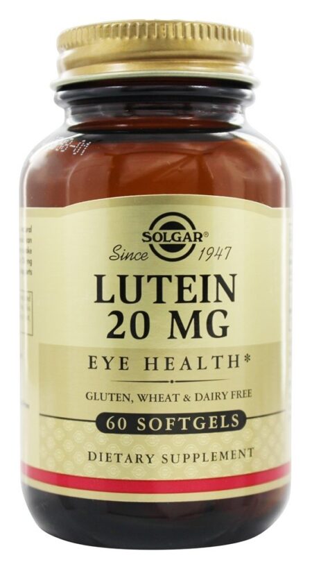 Luteína Para Saúde Ocular 20 mg. - 60 Softgels Solgar