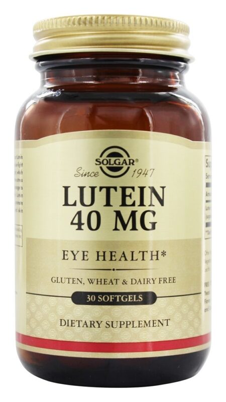 Luteína Para Saúde Ocular 40 mg. - 30 Softgels Solgar