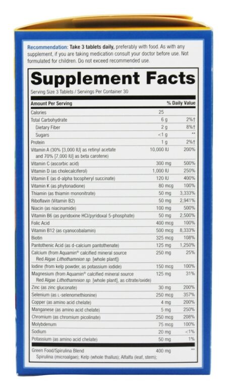 Vivo Homens Múltiplas Max Potência - 90 Comprimidos (anteriormente Multi Vitaminas para homens e Nature's Way mineral para alimentos integrais) Nature's Way - Image 2