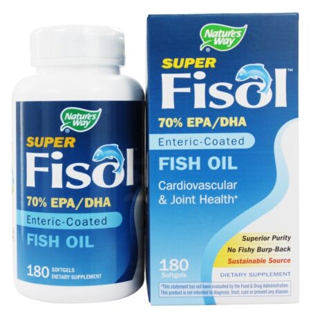 Óleo De Peixe Super Fisol - 180 Softgels Nature's Way